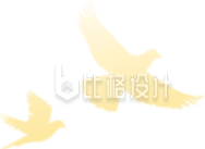 渐变鸽子手绘