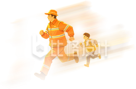 环卫工人人物手绘
