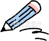 蓝色铅笔手绘