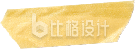 黄色贴纸实景