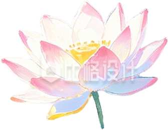 手绘荷花·