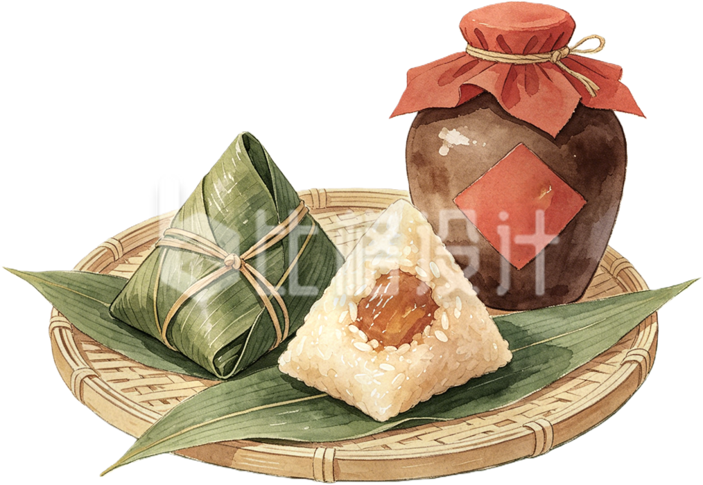 粽子美食手绘