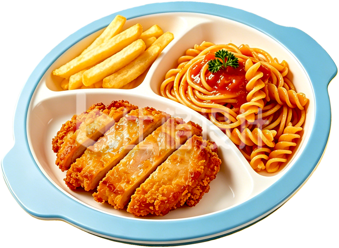 儿童美食套餐免抠图片