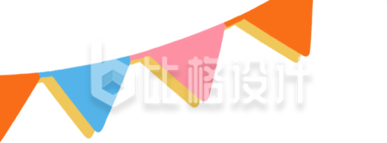 彩旗手绘