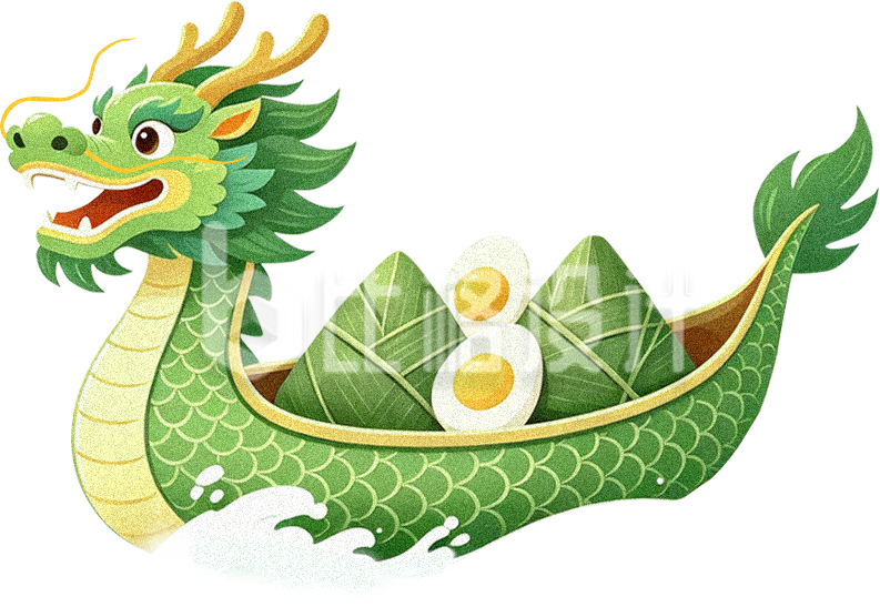手绘龙舟